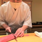 鮨 さかい - 親方入魂の一刀