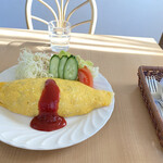 カフェレストランパセリ - オムライスセット  980円