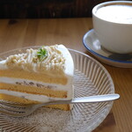 カフェ ウワイト - 和栗のショートケーキ