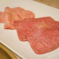 焼肉 銀座コバウ 特別室 - 佐々木牧場 34ヶ月 タン、ヒレ