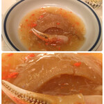 SHANGU - ずわい蟹と卵入フカヒレ姿煮はスープは見事な金華豚。