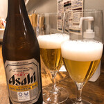 創作麺工房 鳴龍 - 瓶ビール　500円