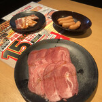 Yakiniku Kingu - 牛タン、カルビ、ソーセージ　ランチコース