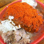 にかいや - ぶた入り赤道＋トッピング全部