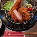 とんかつの廣 - ミックスフライ定食