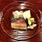 御料理 古川 - 真鯛 障泥烏賊 やいと鰹