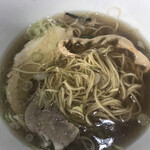 自家製太麺 渡辺 - 最後は細麺渡辺にしてフィニッシュ