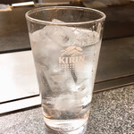 お好み焼てっちゃん - 黒霧島の水割り