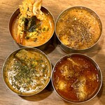 SPICY CURRY 魯珈 - ぷちカレー（ラムカレー（ビンダル風））・ぷちカレー（魯珈チキンカレー）・ぷちカレー（クリーミィ野菜コルマカレー）・ぷちカレー（渡り蟹のココナッツカレー 〜2020→2021〜（限定））