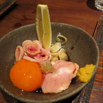 鳥茂 - 脳味噌と子袋刺し