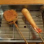 のんき - 左から茄子・海老