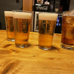 酒肴 新屋敷 - 生ビールと烏龍茶