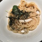 南欧田舎料理のお店タパス - 明太子とアオリイカのスパゲティ（980円）