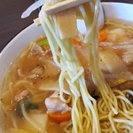 おさふねサービスエリア - 細目のストレート麺