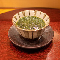 鮨 かの - 青海苔の茶碗蒸し