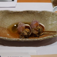 鮨 おさむ - まつぶ貝　　おだしもとても美味しい。