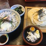 うどん市 - (料理)ザルしらす丼セット うどん大盛り