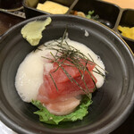 立喰寿司 魚がし日本一 - きばたとびんちょうまぐろ？