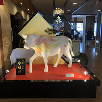 バーデンバーデン - 館内には迎春丑の置物が！