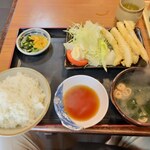 たっちゃん - イカ天ぷら定食