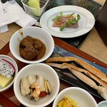秋保グランドホテル - 料理写真:まずは蟹だ！