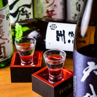 More than 20 types of sake from all over the country!