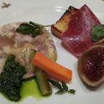 Giglio - 12.08.18 本日の前菜盛り合わせ(前菜＋パスタ1365円)