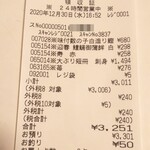 ディオ - レシート(2020.12.30)