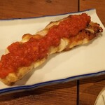 金町製麺 - 鶏のソテートマトソース