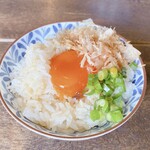うどん はるかぜ - 黄味のだし醤油漬けごはん