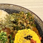 吉田カレー  - 干しエビとネギのアチャール