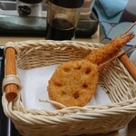 串カツ えびす - れんこん　えび