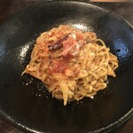 Spice Bar En - 明太子とキノコと玉ねぎのパスタ