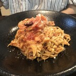 Spice Bar En - 明太子とキノコと玉ねぎのパスタ