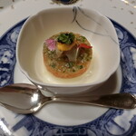 横濱元町 霧笛楼 - この日は青の食器が多かったです