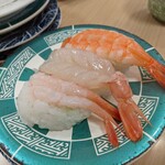 きらら寿司 - 海老食べ比べ