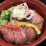 道の駅 村岡ファームガーデン - ローストビーフ丼