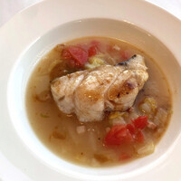 ブラッスリー ポール・ボキューズ 大丸東京 - 鱈のロースト 白菜のエチュベ 焦がしバターのソース