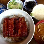 新橋 五鉄 - ランチ　うな丼＋とろろ　2012/07