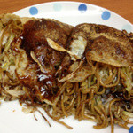 Hitorima Fuu Okonomiyaki Kosumosu - 台付き（そば）５５０円