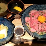 御茶と檸檬 - 極上ローストビーフ丼全景