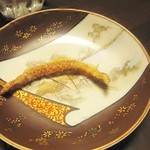 しのはら - 揚げ物　バチコの天ぷら