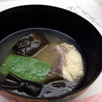 ねぶた温泉 輪島 海游 能登の庄 - 椀物　地物鯛治布煮仕立て