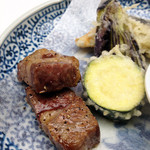 ねぶた温泉 輪島 海游 能登の庄 - 焼物　国産ロース黒胡椒焼き