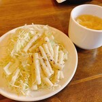 YAPPARI  STEAK - 食べ放題のサラダとスープ☆