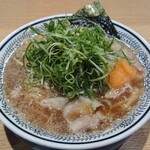 丸源ラーメン - 熟成醤油ねぎ肉そば(大盛)