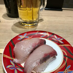 大起水産 回転寿司 - 生ビール@240、ハマチ…200円皿