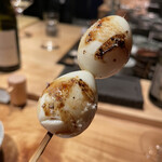 焼き鳥 とりら - 中は当然半熟のトロトロ