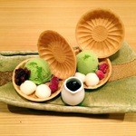 博多もつ鍋 やまや - 福岡八女産 抹茶あいすもなか