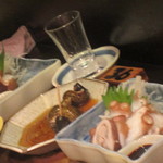 立ち呑み処　たなか屋 - よそさま、たこぶつ刺￥580。。ボケ＾＾；